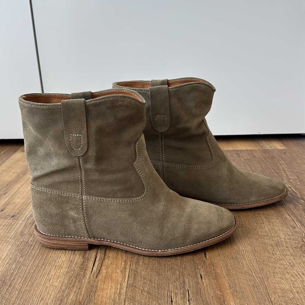ISABEL MARANT “Crisi” Ankle Boots, Taupe, 40 - Picture 5 of 11